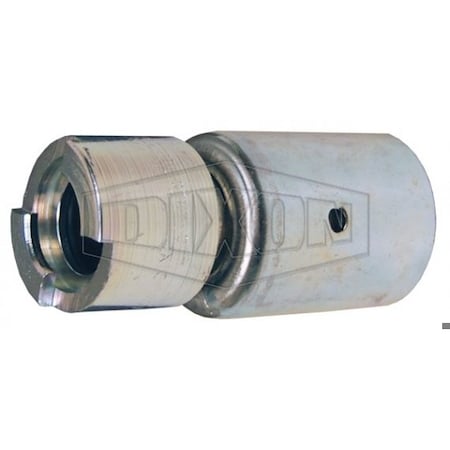 Dixon Dix-Lock N Series Bowes Interchange Quick Disconnect Coupler with Female Head Ferrule, 1/2 in Nomin 4NS6-WF